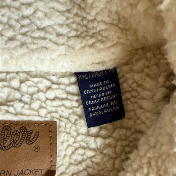 Wrangler Men's Brown and Blue Patterned Jacket with Sherpa Collar - Picture 3 of 8